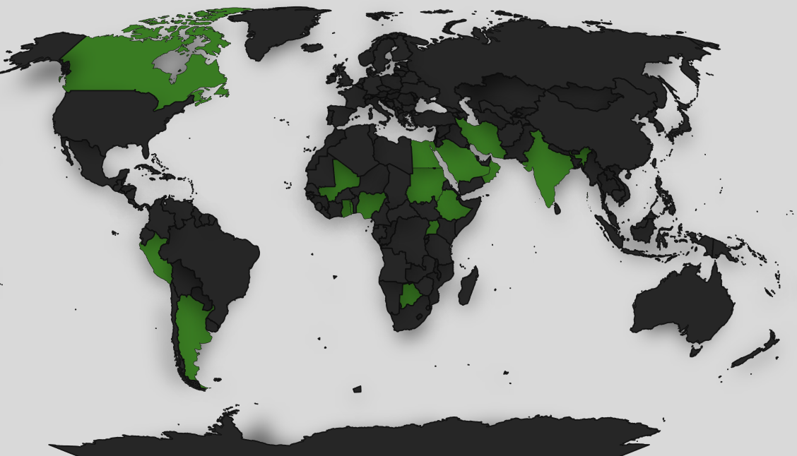 Team locations worldwide